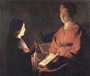 Georges de La Tour The Education of the Virgin oil